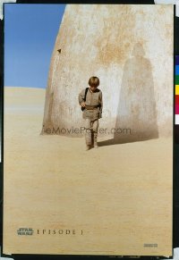 #424 PHANTOM MENACE DS teaser one-sheet movie poster '99 Star Wars Episode I!