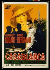 v188 CASABLANCA linen Italian 1p R62 Bogart plays roulette