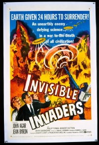 #058 INVISIBLE INVADERS 1sheet '59 John Agar
