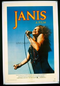 #324 JANIS 1sheet '75 Joplin, rock 'n' roll!