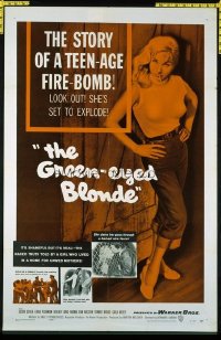 1544 GREEN-EYED BLONDE one-sheet movie poster '57 bad girl Susan Oliver!