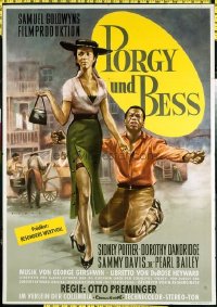 #339 PORGY & BESS German movie poster '59 Sidney Poitier, Dandridge!