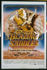 3006 BLAZING SADDLES 30x40 movie poster '74 Mel Brooks classic!