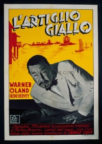 VHP7 018 CHARLIE CHAN IN SHANGHAI Italian movie poster '35 Warner Oland