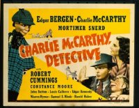 v301 CHARLIE MCCARTHY DETECTIVE  TC '39 Edgar Bergen