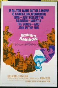 1537 FINIAN'S RAINBOW one-sheet movie poster '68 Fred Astaire, Petula Clark
