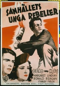 3013 HELL'S KITCHEN Swedish movie poster '39 Aberg, Dead End Kids