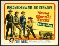 t379 YOUNG GUNS OF TEXAS half-sheet movie poster '63 Mitchum, Ladd, McCrea