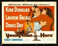 1388 YOUNG MAN WITH A HORN title lobby card '50 Douglas, Bacall, Day