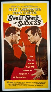VHP7 443 SWEET SMELL OF SUCCESS linen three-sheet movie poster '57 classic noir!