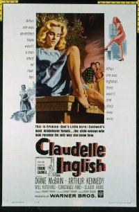 1523 CLAUDELLE INGLISH one-sheet movie poster '61 Diane McBain, Kennedy