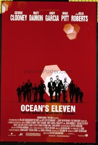 4667 OCEAN'S 11 DS one-sheet movie poster '01 Soderbergh, George Clooney
