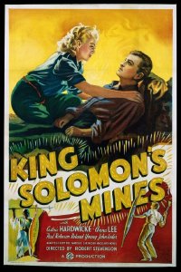 277 KING SOLOMON'S MINES ('37) linen 1sheet