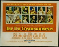 v468 TEN COMMANDMENTS ('56) style B 1/2sh '56 Cecil B DeMille