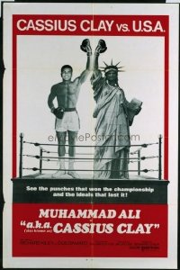 VHP7 508 AKA CASSIUS CLAY int'l one-sheet movie poster '70 boxing Muhammad Ali!