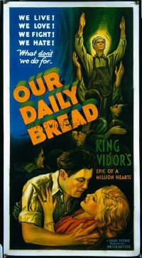 v171 OUR DAILY BREAD linen 3sh '34 King Vidor classic!