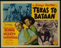 t321 TEXAS TO BATAAN title lobby card '42 The Range Busters!