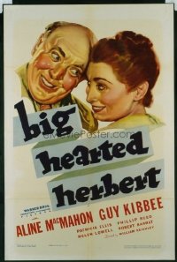 1513 BIG HEARTED HERBERT one-sheet movie poster '34 Aline MacMahon, Kibbee