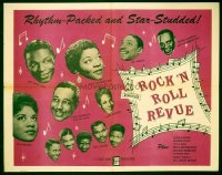 VHP7 456 ROCK 'N' ROLL REVUE half-sheet movie poster '55 all the black greats!