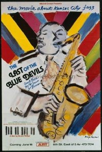 441 LAST OF THE BLUE DEVILS 24x36 special '79 art of jazz musician playing sax by Ensrud!
