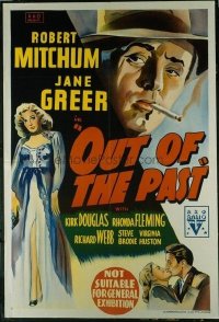 #101 OUT OF THE PAST Aust 1sheet '47 Mitchum
