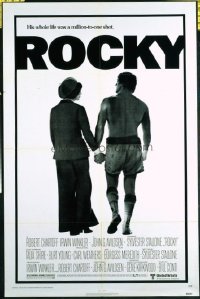 #389 ROCKY one-sheet movie poster '77 Sylvester Stallone classic!!