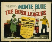1128 BUSH LEAGUER title lobby card '27 Monte Blue, Leila Hyams