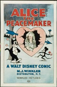 136 ALICE THE PEACEMAKER paperbacked 1sheet
