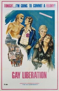 v381 GAY LIBERATION  1sh 1972 we're committing felonies!