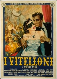 v100 I VITELLONI linen Italian 1p '53 Federico Fellini
