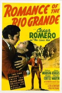 t142 ROMANCE OF THE RIO GRANDE linen one-sheet movie poster '41 Cisco Kid!