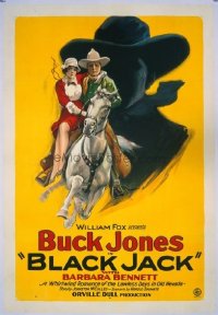 #233 BLACK JACK 1sh27 Buck Jones, silhouette