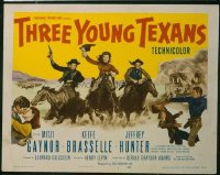 t192 THREE YOUNG TEXANS 8 movie lobby cards '54 Gaynor, Brasselle