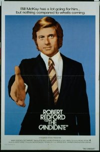 v018 CANDIDATE int'l 1sh '72 great campaign image of Robert Redford w/hand extended!