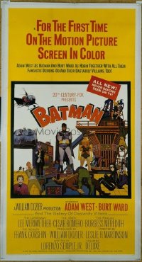 #216 BATMAN 3sheet '66 Adam West, DC Comics