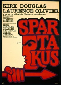 VHP7 467 SPARTACUS Polish movie poster '61 Kubrick, Kirk Douglas