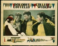 2133 COLLEGE WIDOW lobby card '27 Dolores Costello, football!