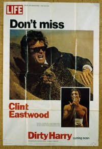 VHP7 511 DIRTY HARRY style B 40x60 movie poster '71 Clint Eastwood classic!
