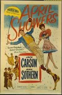 1507 APRIL SHOWERS one-sheet movie poster '48 Jack Carson, Ann Sothern