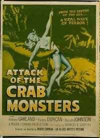 v157 ATTACK OF THE CRAB MONSTERS  30x40 '57 Roger Corman