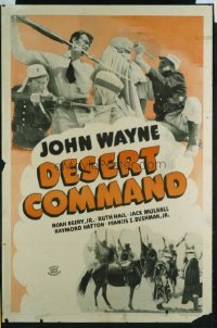 JW 232 DESERT COMMAND one-sheet movie poster '46 John Wayne fights with Arabs