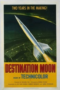 002 DESTINATION MOON signed by George Pal 1sheet
