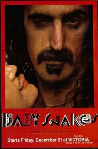#403 BABY SNAKES one-sheet movie poster '79 great Frank Zappa close up!!