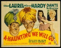 200 A-HAUNTING WE WILL GO ('42) TC, personally signed Stan Laurel LC