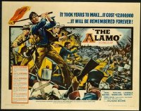 t093 ALAMO half-sheet movie poster '60 John Wayne, Richard Widmark