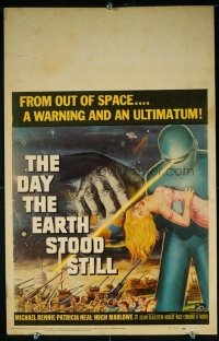 VHP7 253 DAY THE EARTH STOOD STILL window card movie poster '51 Rennie
