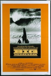 VHP7 546 BIG WEDNESDAY one-sheet movie poster '78 cult classic surfing flick!