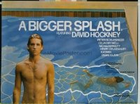 v107 BIGGER SPLASH  British quad '74 David Hockney, gay