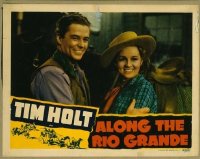 t157 ALONG THE RIO GRANDE movie lobby card '41 Tim Holt, Betty Rhodes