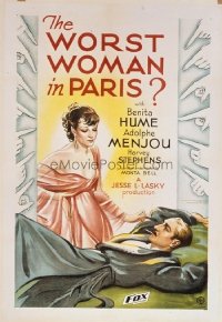 011 WORST WOMAN IN PARIS linen 1sheet